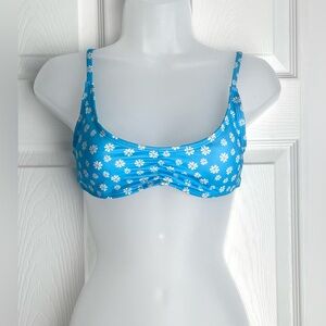 Aeropostale Bikini Top Blue w/ Sunflowers